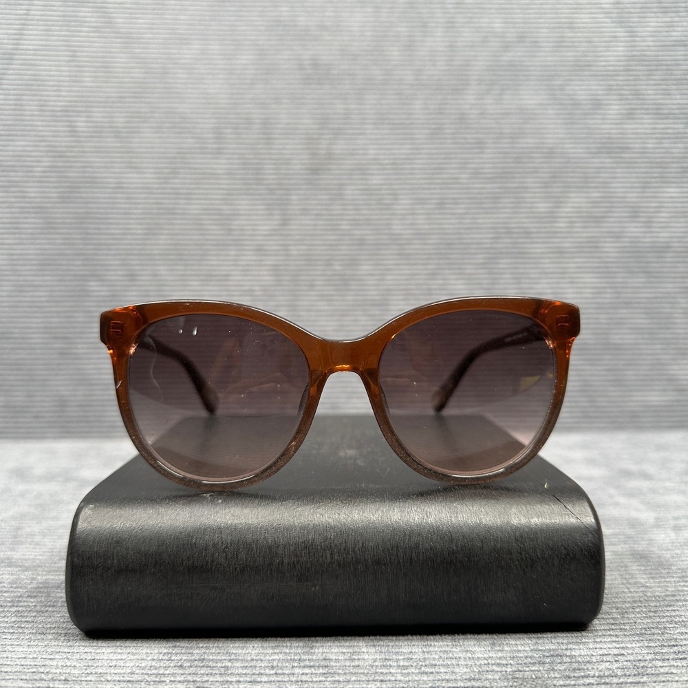 Fossil FOS 2074/S Brown Cat Eye Y2K Sunglasses 7HHFF 54-19-140 Gradient Lens